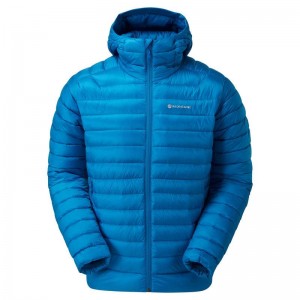 Montane Anti-Freeze Con Cappuccio Piumini Uomo Blu | TYF3322JE