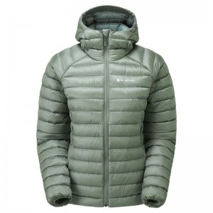 Montane Anti-Freeze Con Cappuccio Piumini Donna Grigie Verdi | CHY7937EM