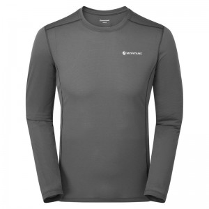 Montane Dart Lite Long Sleeve Magliette Uomo Grigie Scuro | SUP1020KL