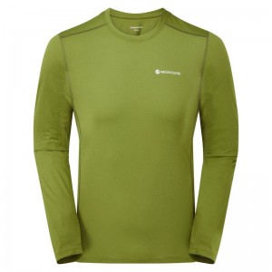 Montane Dart Lite Long Sleeve Magliette Uomo Verdi | YEL5549NI