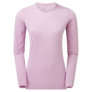 Montane Dart Lite Long Sleeve Magliette Donna Grigie Viola | DYP8223JS