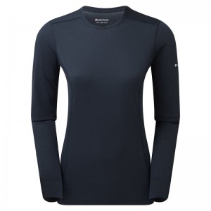 Montane Dart Lite Long Sleeve Magliette Donna Blu Scuro | WUN7493ZI