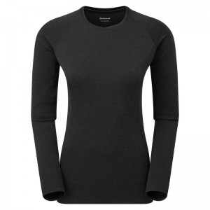 Montane Dart Long Sleeve Magliette Donna Nere | SBP6518NS