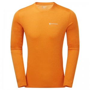 Montane Dart Long Sleeve Magliette Uomo Arancioni | EXU6884IS