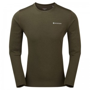 Montane Dart Long Sleeve Magliette Uomo Verdi Scuro | OIU1534AE