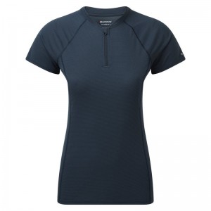 Montane Dart Nano Zip Magliette Donna Blu Scuro | OSF1963SV