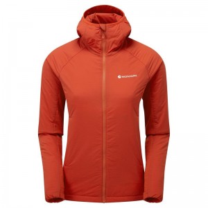 Montane Fireball Lite Con Cappuccio Giacche Isolanti Donna Arancioni Rosse | SBU349QI