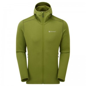 Montane Fury Con Cappuccio Giacche In Pile Uomo Verdi | YHB4369RW