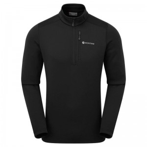 Montane Fury Zip Pull-On Pile Uomo Nere | UWU668DY