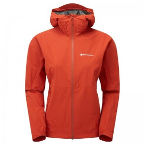 Montane Minimus Lite Giacca Impermeabile Donna Arancioni Rosse | NGF8831FS