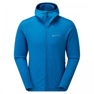 Montane Protium Con Cappuccio Giacche In Pile Uomo Blu | ASO899AQ