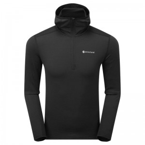 Montane Protium Lite Con Cappuccio Pull On Pile Uomo Nere | XCN8318LO