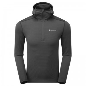 Montane Protium Lite Con Cappuccio Pull On Pile Uomo Grigie Scuro | JMP3574WL