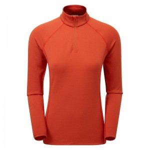 Montane Protium Lite Pull On Pile Donna Arancioni Rosse | URG569GP