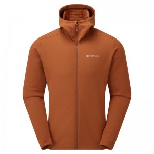 Montane Protium XT Con Cappuccio Giacche In Pile Uomo Arancioni Scuro | WPC1180XF