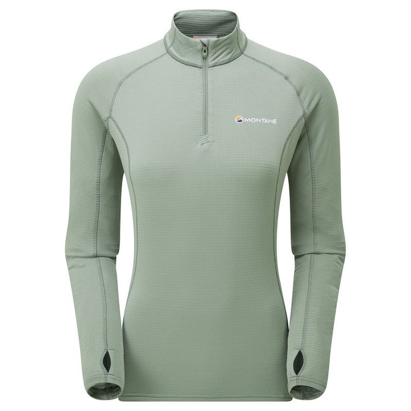 Montane Allez Micro Pull-On Giacche In Pile Donna Grigie Verdi | KSW9346LA