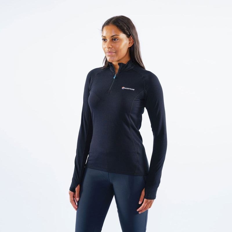 Montane Allez Micro Pull-On Giacche In Pile Donna Nere | VQH7931UH