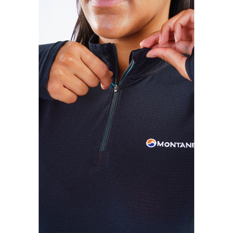 Montane Allez Micro Pull-On Giacche In Pile Donna Nere | VQH7931UH