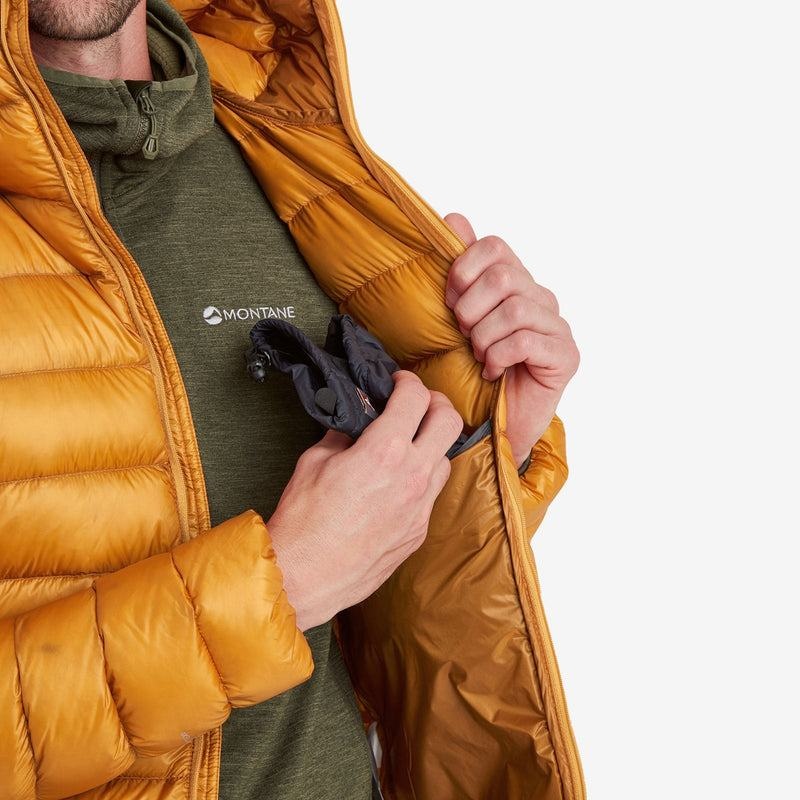 Montane Alpine 850 Lite Con Cappuccio Piumini Uomo Arancioni | SDQ5422WP