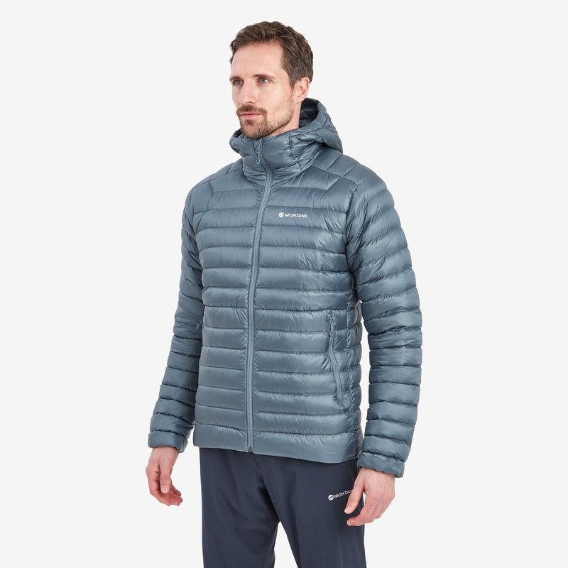 Montane Anti-Freeze Con Cappuccio Piumini Uomo Grigie Blu | KVE6634LW