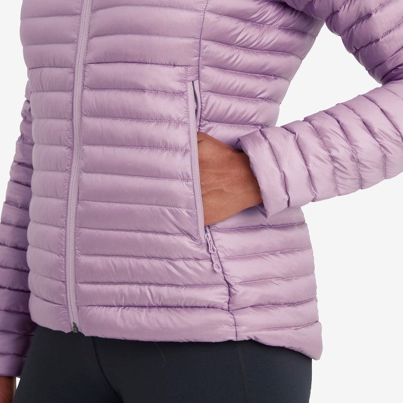 Montane Anti-Freeze Lite Con Cappuccio Piumini Donna Grigie Viola | NOG965LA