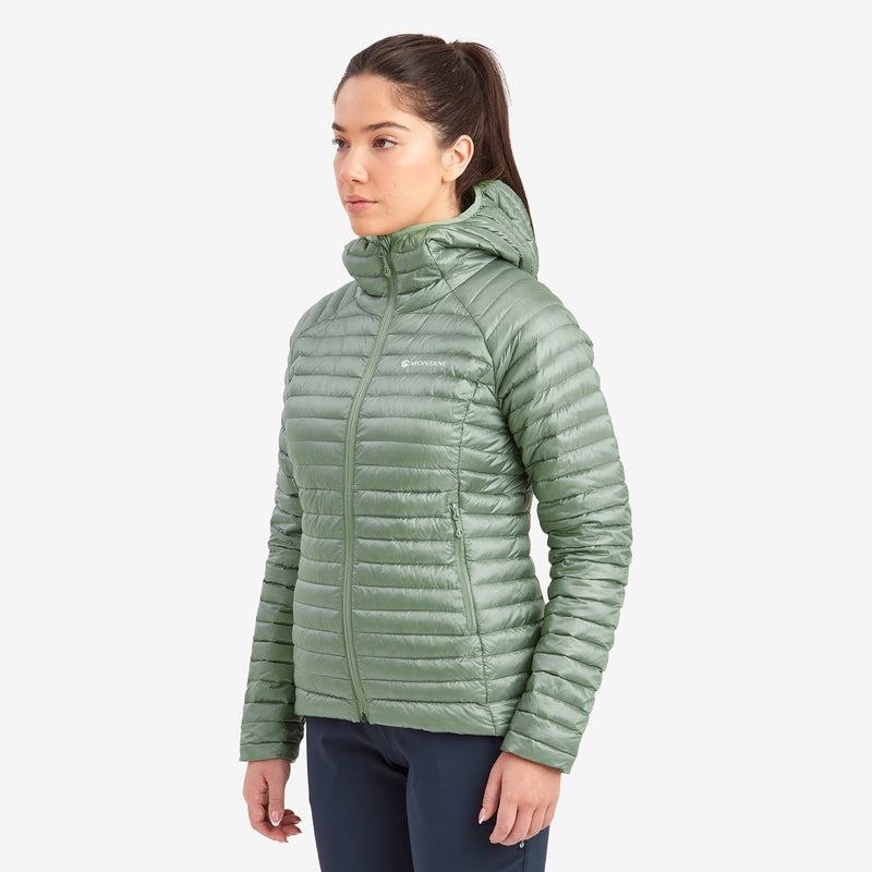 Montane Anti-Freeze Lite Con Cappuccio Piumini Donna Grigie Verdi | ANI1883BJ