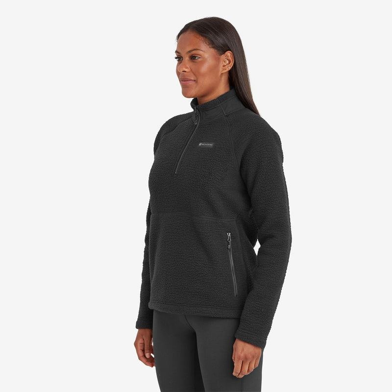 Montane Chonos Smock Pull On Pile Donna Nere | TNG6825NA