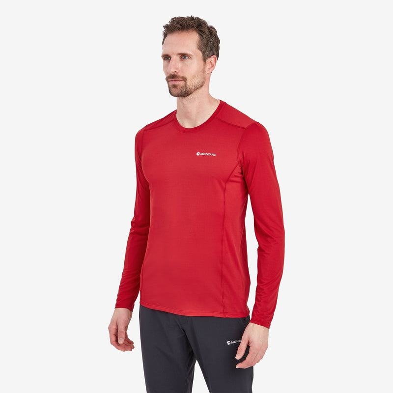 Montane Dart Lite Long Sleeve Magliette Uomo Rosse Scuro | EGW3252CK