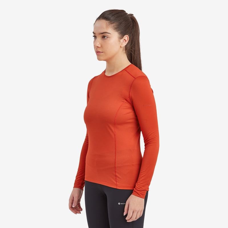 Montane Dart Lite Long Sleeve Magliette Donna Arancioni Rosse | FNV6926SN