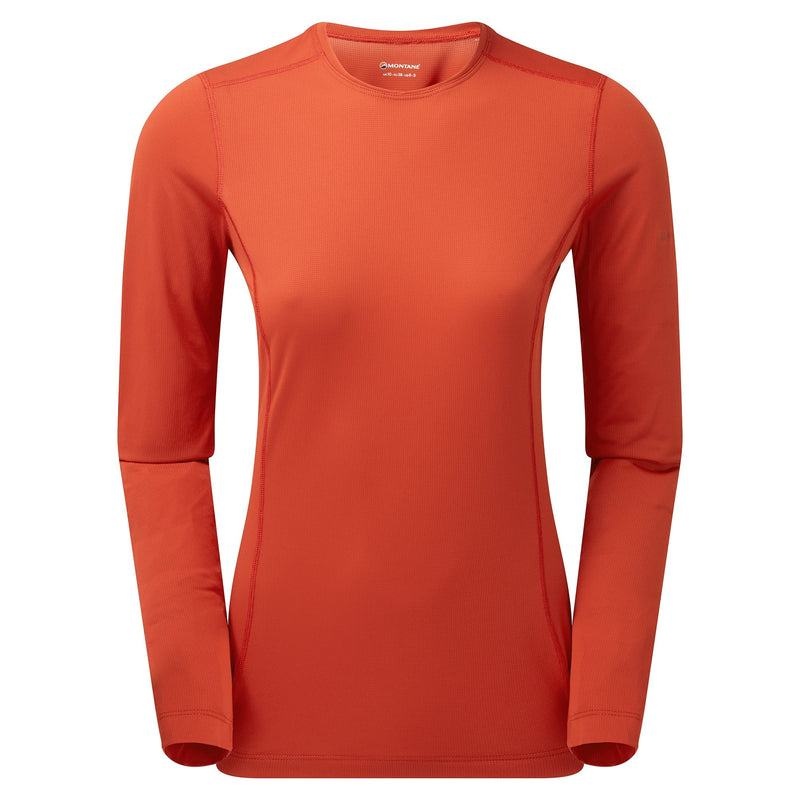 Montane Dart Lite Long Sleeve Magliette Donna Arancioni Rosse | FNV6926SN