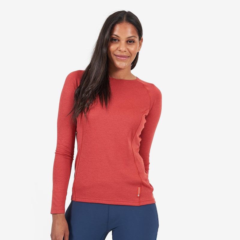 Montane Dart Long Sleeve Magliette Donna Arancioni Rosse | GIN288KS