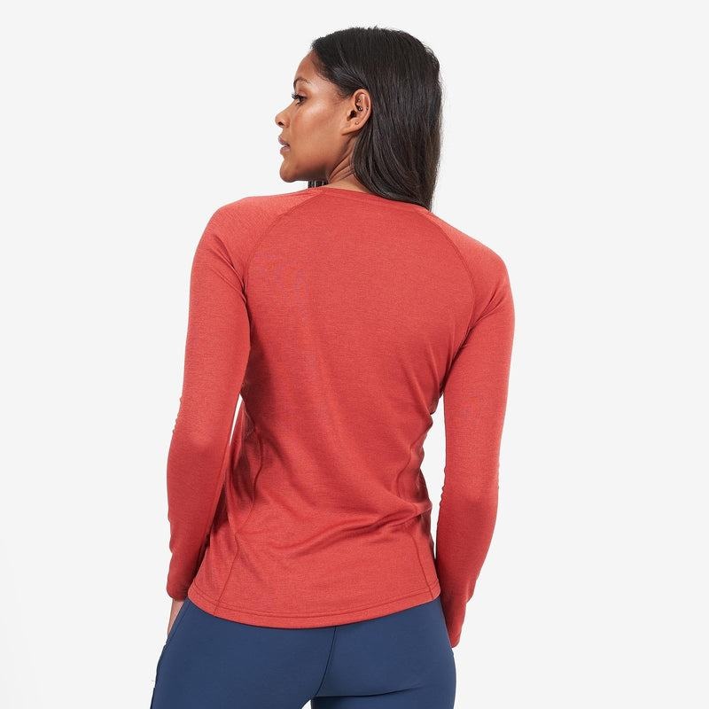 Montane Dart Long Sleeve Magliette Donna Arancioni Rosse | GIN288KS