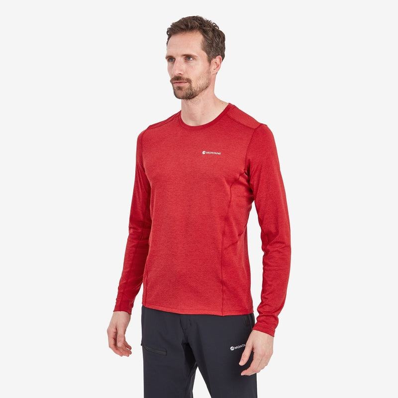 Montane Dart Long Sleeve Magliette Uomo Rosse Scuro | NNJ6222PV