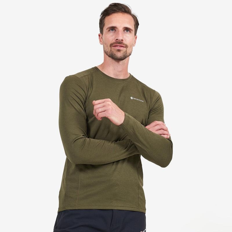 Montane Dart Long Sleeve Magliette Uomo Verdi Scuro | OIU1534AE