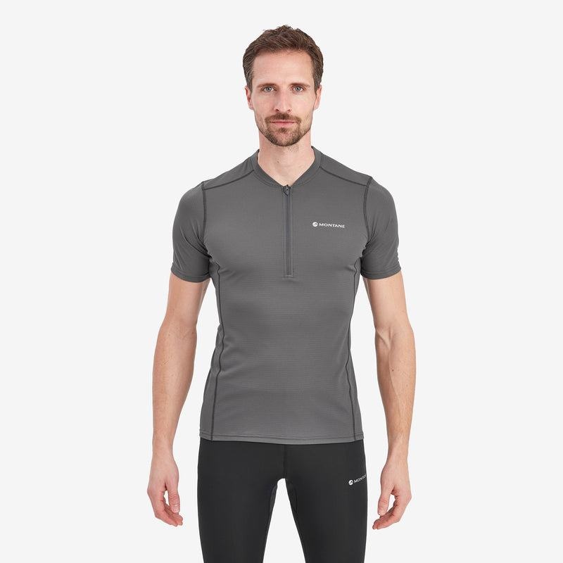 Montane Dart Nano Zip Magliette Uomo Grigie Scuro | TXF2152PK