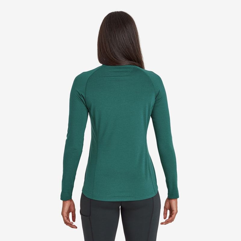 Montane Dart Thermo Zip Neck Magliette Donna Verdi Scuro | BTE1382IH