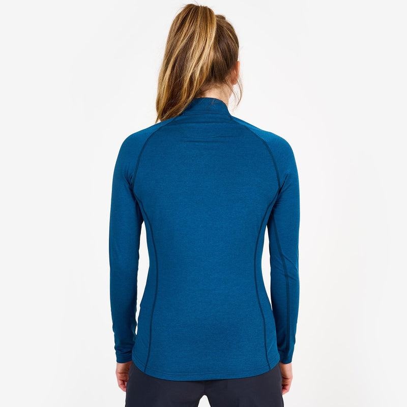 Montane Dart Thermo Zip Neck Magliette Donna Blu Marino Blu | ASV4870PU