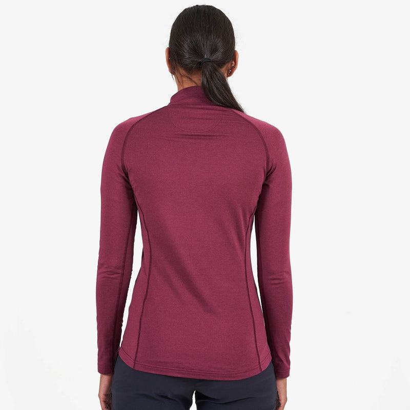 Montane Dart Thermo Zip Neck Magliette Donna Viola Scuro | EBW811QZ