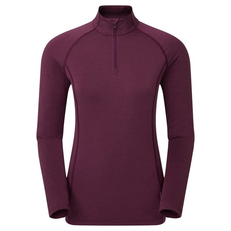 Montane Dart Thermo Zip Neck Magliette Donna Viola Scuro | EBW811QZ