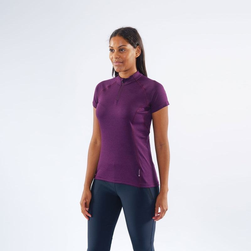 Montane Dart Zip Magliette Donna Viola | KFW2497ZV