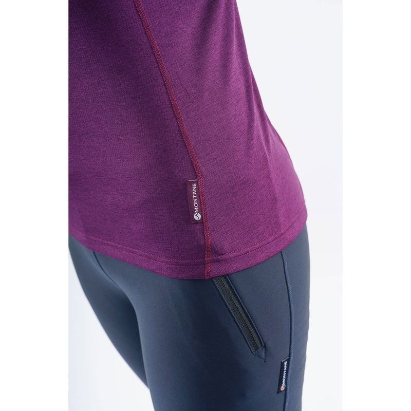 Montane Dart Zip Magliette Donna Viola | KFW2497ZV