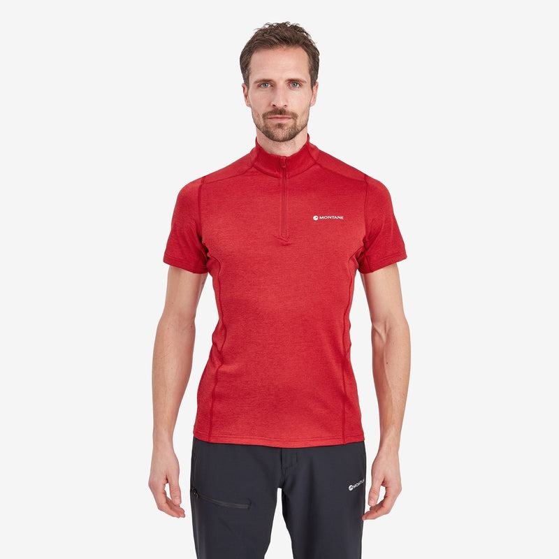 Montane Dart Zip Magliette Uomo Rosse Scuro | SBP1263HP