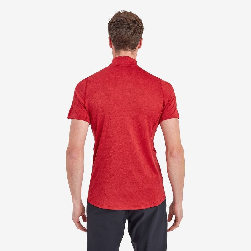 Montane Dart Zip Magliette Uomo Rosse Scuro | SBP1263HP