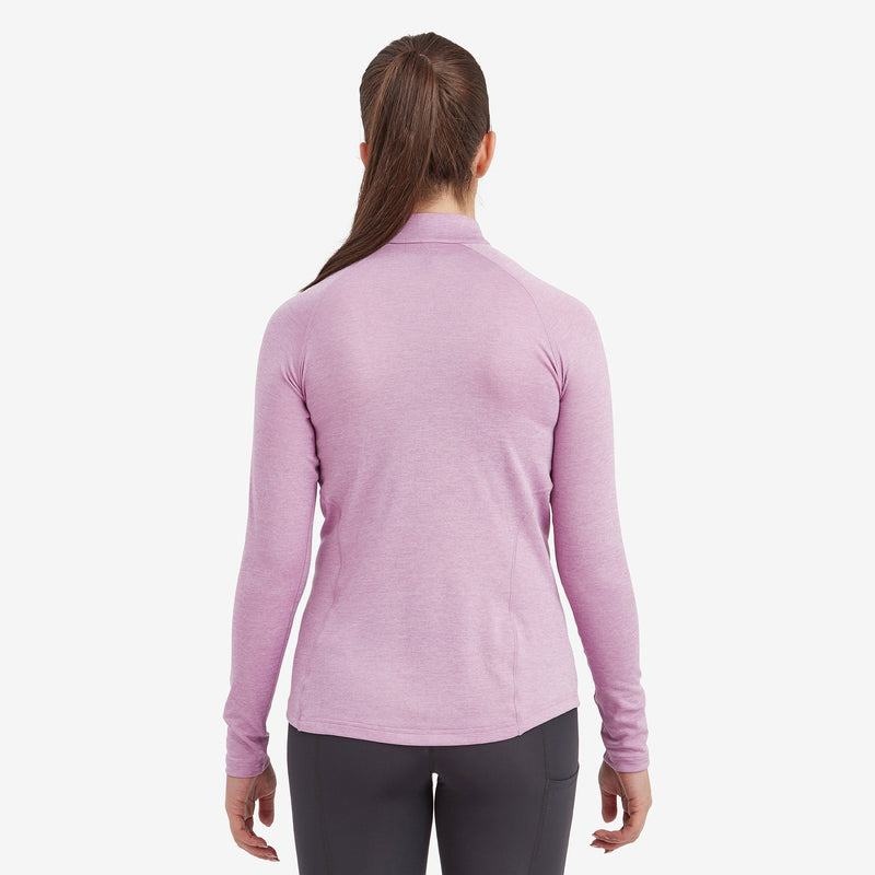 Montane Dart Zip Neck Magliette Donna Grigie Viola | CHD975LB