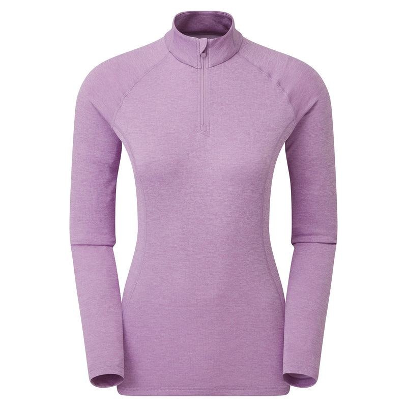 Montane Dart Zip Neck Magliette Donna Grigie Viola | CHD975LB