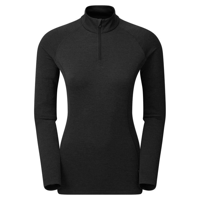 Montane Dart Zip Neck Magliette Donna Nere | LNT8181MN