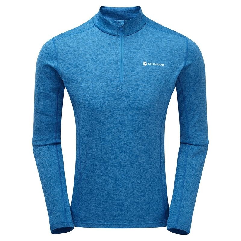 Montane Dart Zip Neck Magliette Uomo Blu | PML7278EX