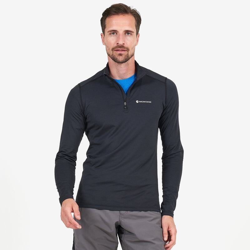 Montane Dart Zip Neck Magliette Uomo Nere | JAB7663JZ