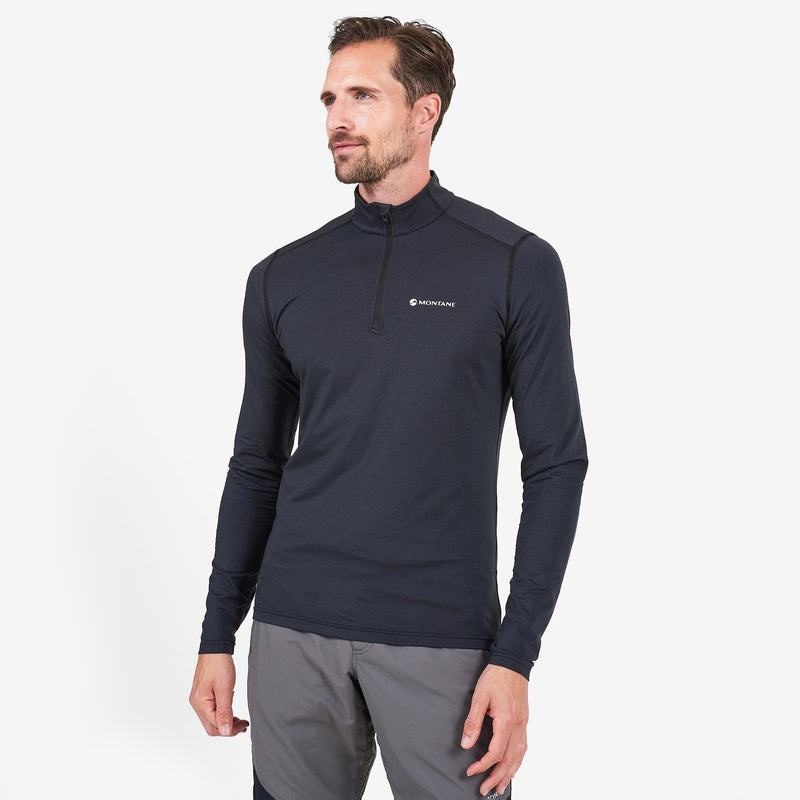 Montane Dart Zip Neck Magliette Uomo Nere | JAB7663JZ