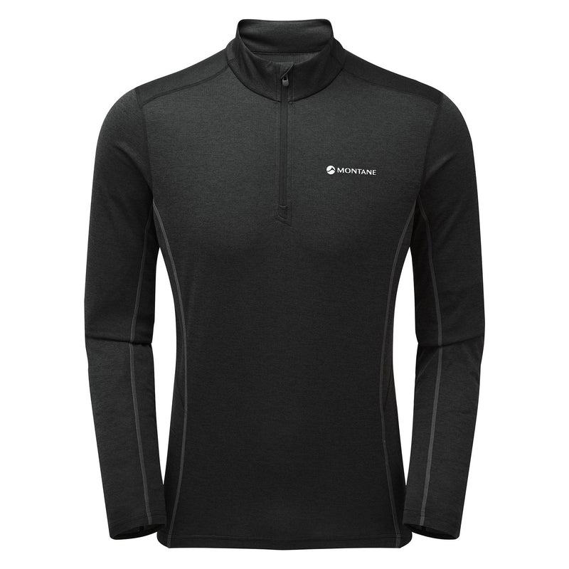 Montane Dart Zip Neck Magliette Uomo Nere | JAB7663JZ